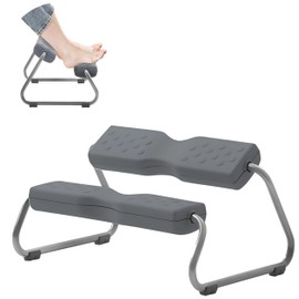 [Made in Korea] Duorest EZFoot 2-Tier Ergonomic Footrest – Dual-Level Support, Adjustable Tilt, Non-Slip & Acupressure Surface, Under Desk Footrest for Home & Office