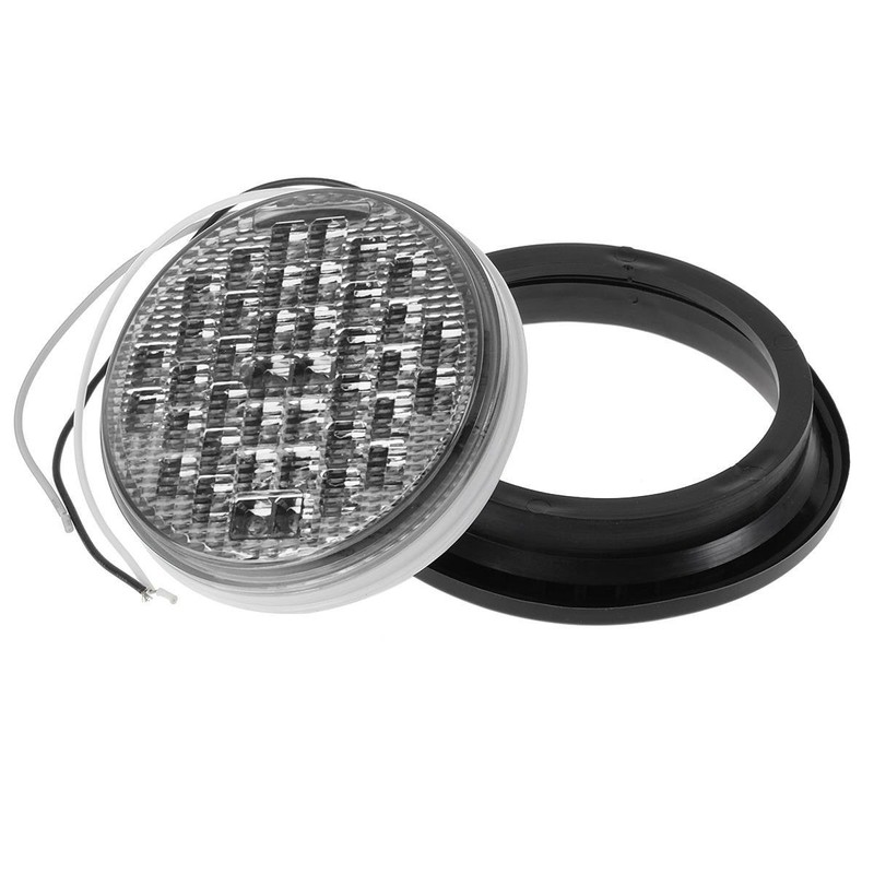 Partsam 2pcs 4" Round LED Trailer Tail Lights - 40