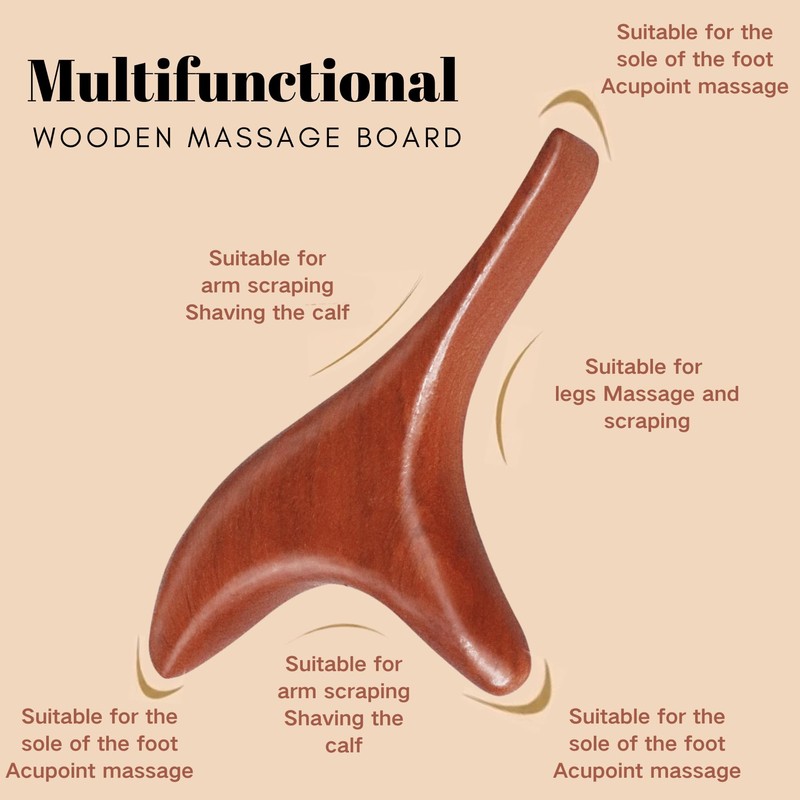 Wooden Trigger Point Hand Massager Massage Aid Wood Therapy Massage