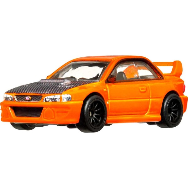 Hot Wheels Car Culture Circuit Legends Vehicles for 3 Kids Years Old & Up, Subaru WRX Sti 22B, Premium Collection of Car Culture 1:64 Scale Vehicles