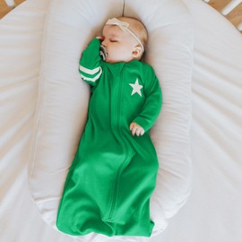 Babysoy Unisex Long Sleeve Baby & Toddler Sleep Sack - Infant Wearable Blanket, Sleeping Bag for Babies, Breathable Baby Sleeper - Newborn Baby Essentials - Cotton Blend - 0-6 Months - Forest