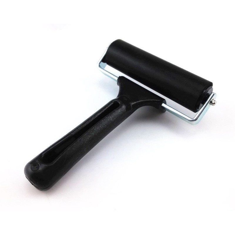 Honbay 4 Inch Rubber Brayer Roller for Printmaking, Printing, Scrapbooks,