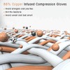 Copper Arthritis Gloves for Women Men, Fingerless Breathable & Moisture