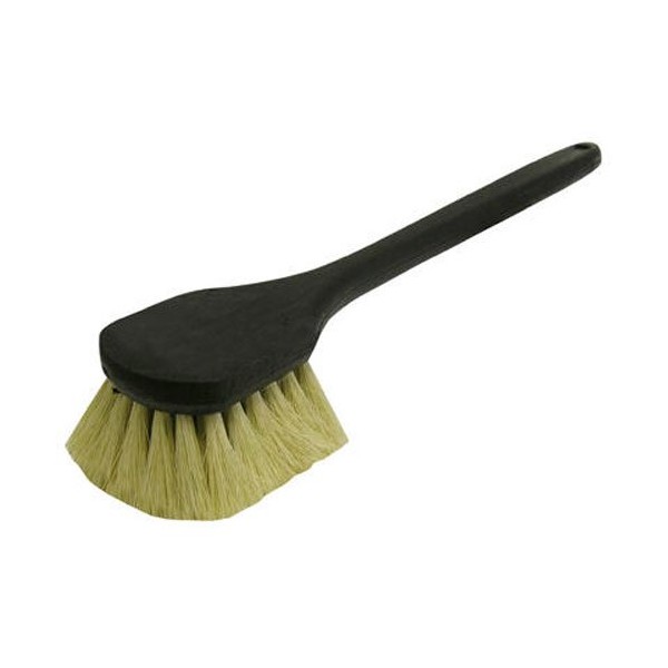 Quickie Gong Brush, Fine Surface, Natural Tampico Fibers, 20 Inch Handle, Heavy Duty Cleanup