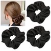RAINY LEMON, Hair Elastic Scrunchie, Stylish, Adults, Volume, Large, Satin