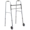 Medline Lightweight Folding Walkers for Seniors, Adults with 5” Wheels,
