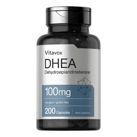 Dhea 100mg | 200 Capsules | Supplement For Men And Women