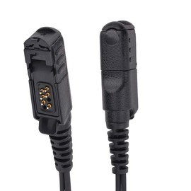 XPR3300e Earpiece for Motorola Radio XPR3500 XPR3500e XPR3000 XPR3300 with Mic PTT XPR 3300 3500 3300e 3500e Walkie Talkie Headset Security Acoustic Tube Surveillance Headphone-LeiMaxTe