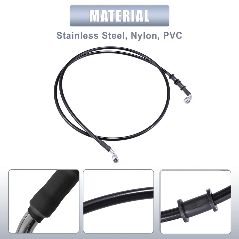 X AUTOHAUX Car Hydraulic Brake Pipe Oil Hose Pipe Fitting