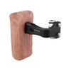 CAMVATE Wooden Handle with 1/4"-20 Thumb Screw for DSLR Camera