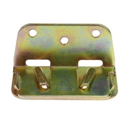 FarBoat 4Sets Center Bed Rail Brackets Hinges Fittings Iron Fastener Heavy Duty with Screws for Bedframe Bedboard(70x35mm/2.8x1.4inch)