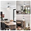 Esiovco Chandelier Ceiling Fans With Lights And Remote,42in Chandelier Fan