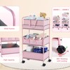 Honeydak 2in1 Baby Diaper Caddy Organizer Cart 3tier Large Capacity