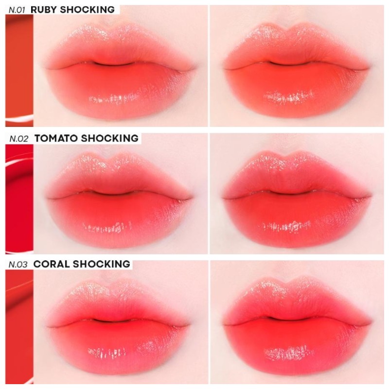 TONYMOLY Perfect Lips Shocking Lip Tint 4g, Color:S02 Brick Shocking