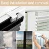 Pack of 8 clamp supports for blinds, universal plastic clamp