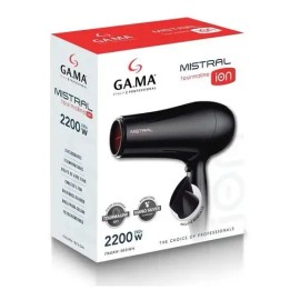 Secadora Cabello Ga.ma Mistral Cerámica Turmalina Pelo Viaje Color Negro                                                                              