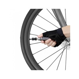 Topeak Nano Airbooster CO2 Bicycle Tyre Inflator for Threaded Cartridges, Black