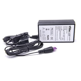 vhbw Power Supply Compatible with HP Photosmart B120, B120A, B110, B110A Printer, Black