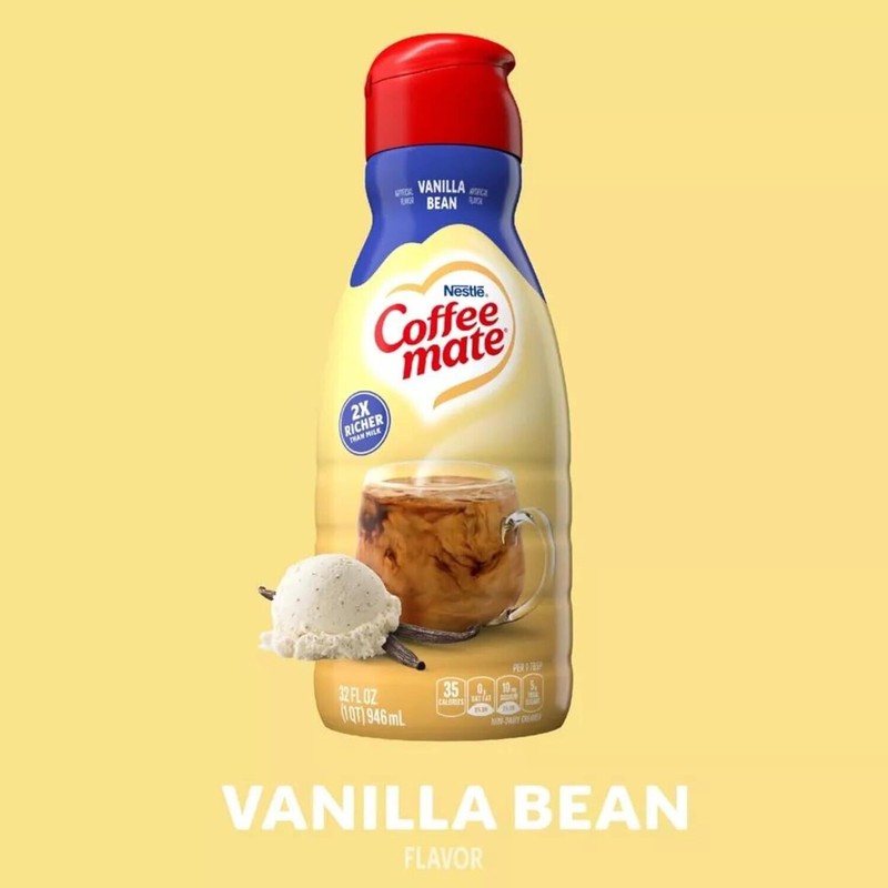 Coffee-mate CoffeeMate Vanilla Bean Liquid Coffee Creamer 32 oz 2