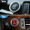 JNNJ Car Start Stop Button Cover, Carbon Fibre Car Engine