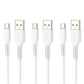 3 Pack of ALINNA Micro USB Cables, Android Charger Cord Sync & Fast Charging (2.1A) Cable Compatible with Galaxy S7 S6 J7 Edge Note 5, Kindle, Android Phone, MP3 and More 3.3FT