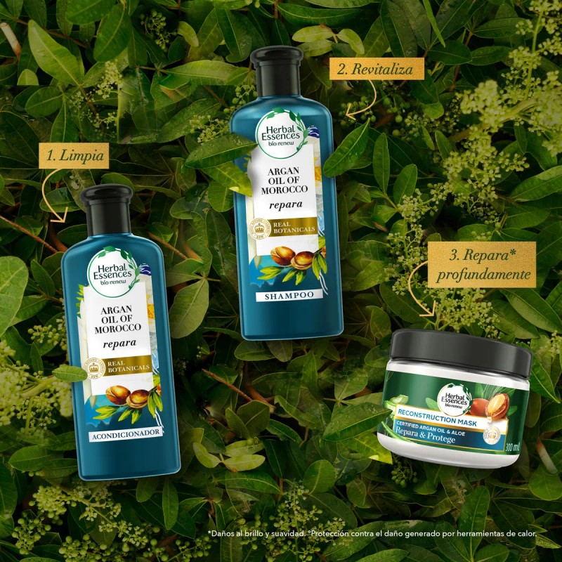 Kit Shampoo, Acondicionador y Mascarilla Herbal Essences