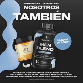 Vital Botanics Multivitamínico Hombre Vitaminas Minerales Creatina Guaraná Zinc Bcaa Otros Cápsulas 500 Por Porción Men Blend Suplemento Aditivos