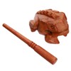 4 Inch Guiros Percussion Instruments Wooden Frog, Wooden Frog Musical