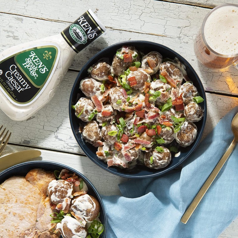 Ken's Steak House, Creamy Caesar Dressing, 16 Fl Oz (Pack