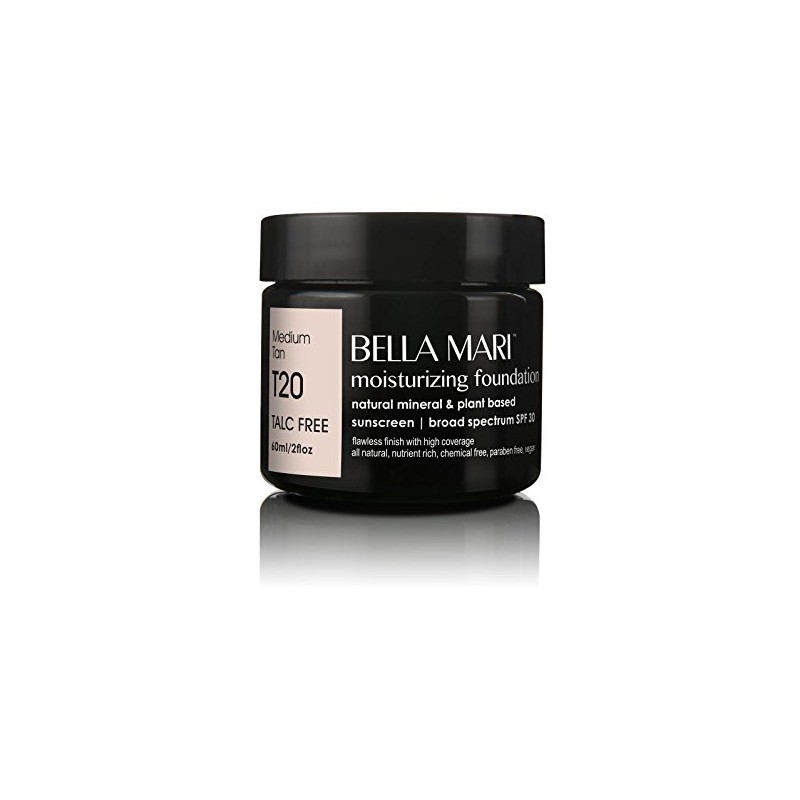Natural Moisturizing Foundation (Medium Tan T20) by Bella Mari; 2