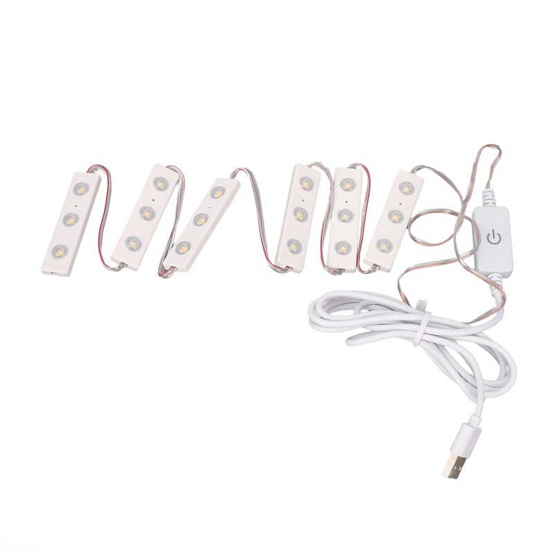 LED Makeup Mirror Light Adjustable Brightness USB Plug in DIY