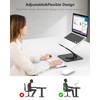 NTMY Adjustable Laptop Stand for Desk,360 Rotating Laptop Stand,Foldable Laptop