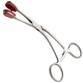 SURGICAL ONLINE Young Tongue Forceps Surgical Oral Medical Clamp - Seizing Forceps with Rubber Jaws Clamp Stainless Steel Surgical Instruments, Best Quality