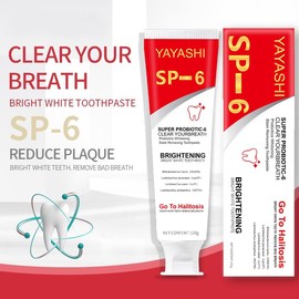 SP-6 Ultra Whitening Toothpaste, Deep Cleaning Care Fresh Breath Super Probiotic Toothpaste with Probiotic Oalance Oral Microbiot,120g/4.23Oz (1)