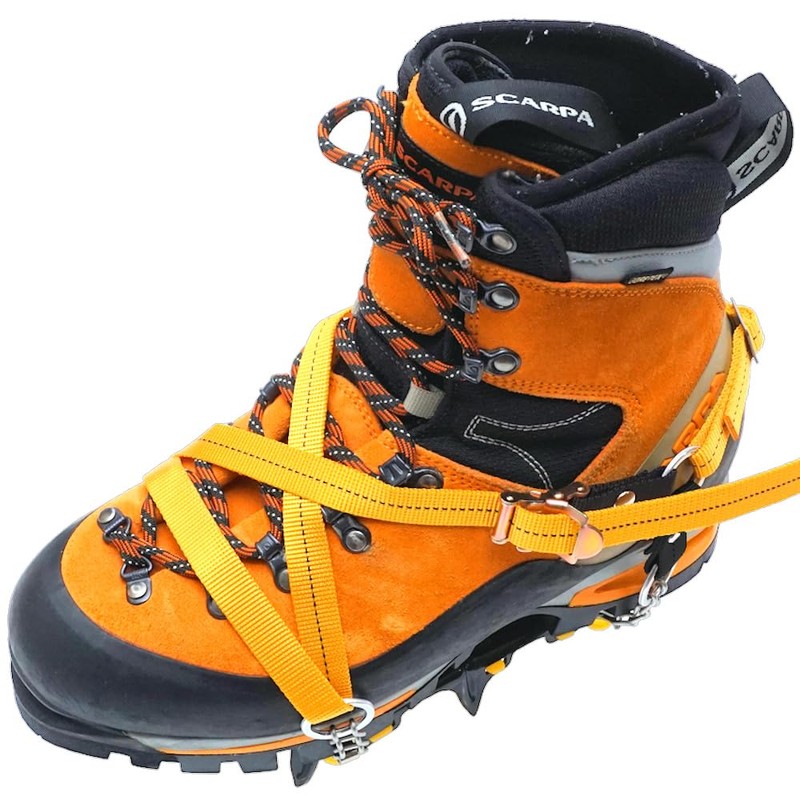 M.walk 6 Prong Crampons Light Nylon Band, Buckle Fixed, One