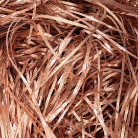 Glitter Shredded Tissue Paper for Gift Boxes, 100g Gift Filler Paper for Basket Filler, Packaging Filler, Party Supplies Accessories Decoration (Brown)