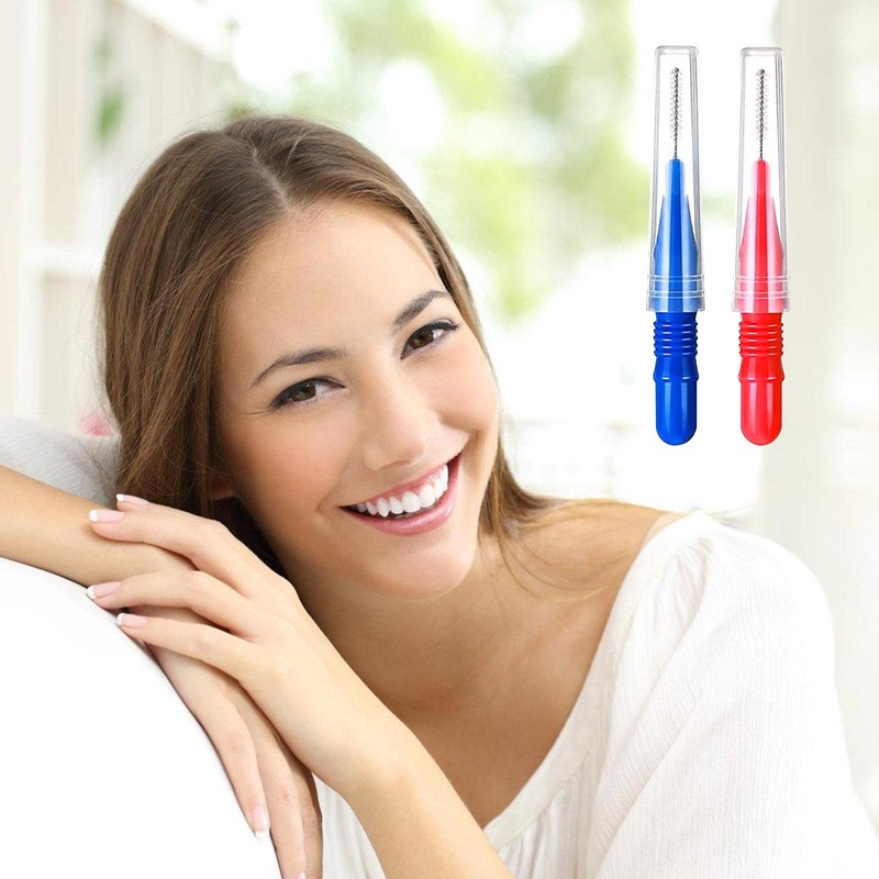 VEGOATY Pack of 100 Interdental Brushes, Interdental Brushes, Interdental Brushes,