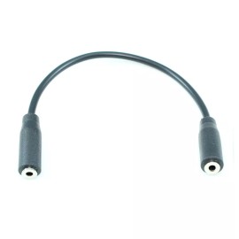 My Cable Mart 6inch 2.5mm SLIM MONO TS (2 conductor) FEMALE to FEMALE Audio Cable