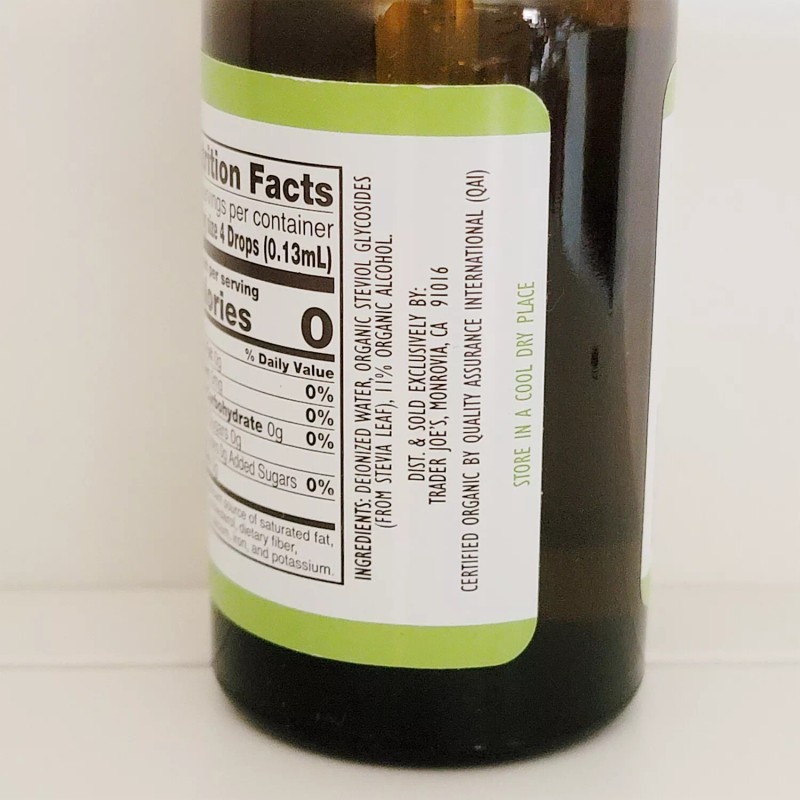 Trader Joes Organic Liquid Stevia Sweetener Sugar Substitute 2 oz