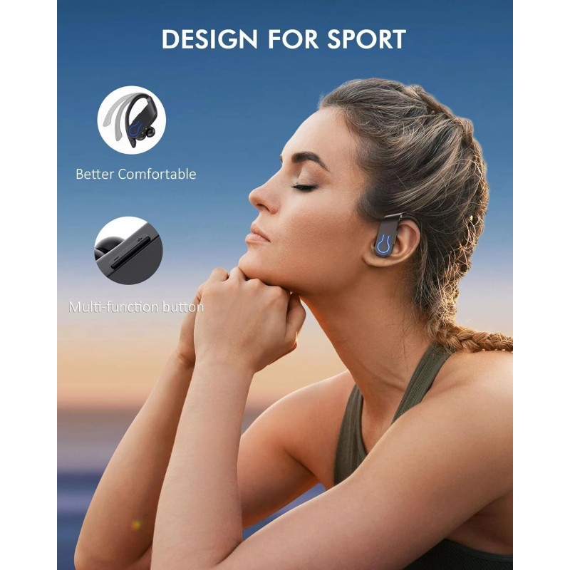 Wireless Bluetooth Earbuds 120H Playtime Bluetooth 5.3 Ear Buds for