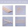HOSSIAN Wooden Dowel Rods 20PCS Wood Sticks Wooden dowels for