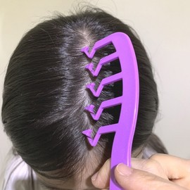 Zigzag Parting Root Volumizing Comb Comb Pink 18ea