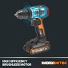 Worx Nitro 20V Cordless 1/2" Drill Driver With Brushless Motor,