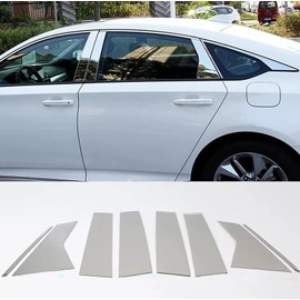 KELEIMAI Car Accessories Fit for Honda Accord 10th Gen Sedan 2018-2022 Pillar Post Side Door Window Cover Trim Chrome Stainless Steel 8 PCS
