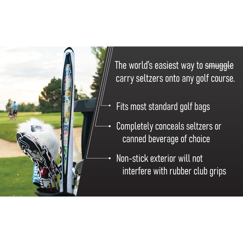 Pins & Aces Seltzer Sleeve 6-Can Insulated Cooler Sleeve -