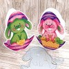 Easter Bunny Egg Fold-It Die Set for Card-Making and Scrapbooking