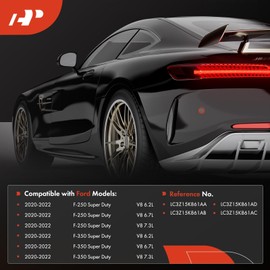 A-Premium 4-PC Rear Inner and Outer Parking Assist Sensor Retainer Bezels Compatible with Ford Models - F-250/F-350 Super Duty, 2020 2021 2022