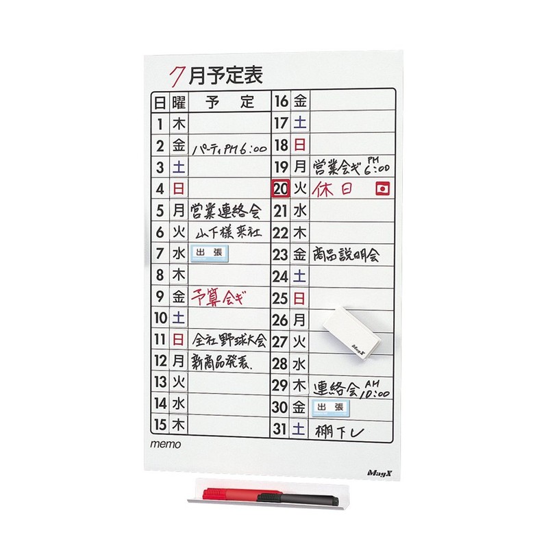 Mag-X Magnetic Week Sheet