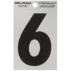 Hillman 840790 3" Black and Silver Reflective Poly-Film Adhesive Number