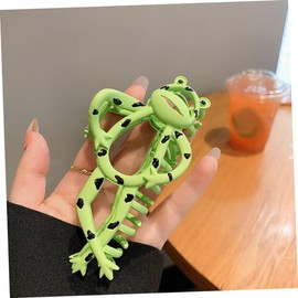 FRCOLOR Cartoon Frog Shark Clip Big Claw Clips for Thick Long Hair Big Claw Clips for Thick Hair Jaw Clips for Thick Hair Decorative Hair Clips Hair Clips Claw Alloy Scratch Women's Dense